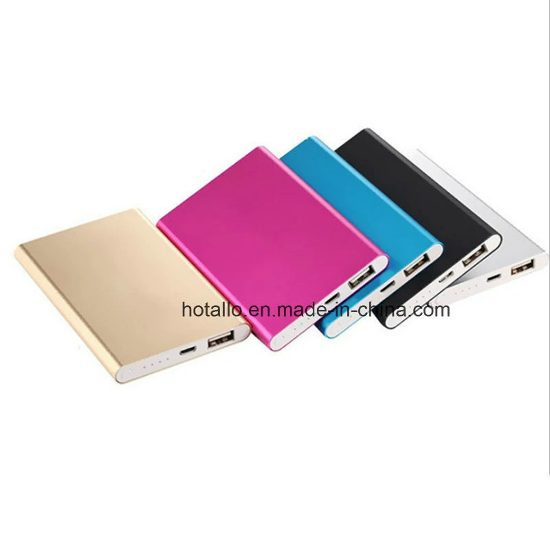 Portable Good Quality Large Capacity Thin Aluminum Power Bank 4000mAh