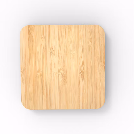 Bamboo carregador sem fio de carregamento rápido com porta USB dupla portátil de madeira Power Bank