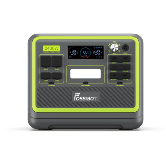 Fossibot F2400 2400 W Fonte de alimentação móvel para uso doméstico Gerador solar de emergência 220 V UPS Estação de energia portátil