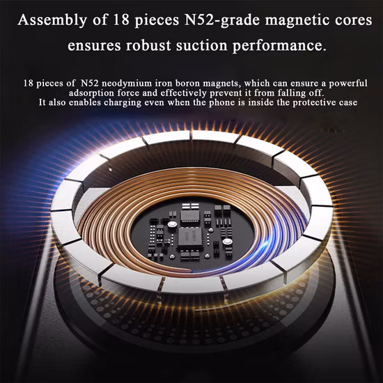 Pacote de carregador fino portátil Qi 15 W sem fio magnético Power Bank Pd 20 W para smartphone universal com logotipo personalizado